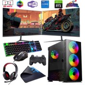 Resim ROGAME İ7 12700f 32gb Ddr4 1tb M2 8gb Rtx3050 Çift 24" Monitörlü Oyun Bilgisayarı (GAMİNG SET) 