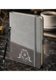 Resim Bk Gift Kişiye Özel Gri Termo Deri Defter Ve Touchpen Kalem Seti -8, Kurumsal Ve Özel Hediye, Yeni İş Hediyesi Kobitmeyencom36043 Bk Gift 