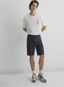 Resim Mavi - Lacivert Kargo Şort 0410287-80776 Lacivert 