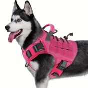 Resim Büyük Köpekler İçin Yansıtıcı Kolu, Geometrik Desenli, Taktik Köpek Tasması - Dayanıklı Polyester, Elde Yıkama Sadece - Labrador Retriever, Siberian Husky, Alman Shepherd İçin Uygun 