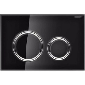 Resim Geberit Sigma 21 115.884.SJ.1 Çift Kademeli Kumanda Paneli Siyah Cam 