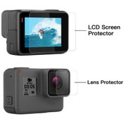 Resim Havalı Cam-ekran Koruyucu Gopro Hero 7 Siyah 6 5 2019 Aksesuarları Koruyucu Film Temperli Cam Go Pro Hero 7 6 5 Eylem Kamera 