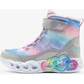 Resim Skechers Infinite Heart Lights - Lovin Hearts Büyük Kız Çocuk Gri Işıklı Bot 303054L Smlt 