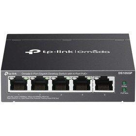 Resim TP-Link Omada DS105GP 5 Port 10/100/1000 Poe+ Yönetilemez Switch 