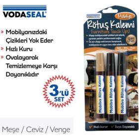 Resim Vodaseal Mobilya Rötuş Kalemi 3lü Set 