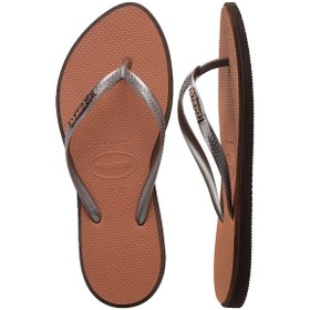 Resim Havaianas Slim Point Dark Brown Kadın Terlik 