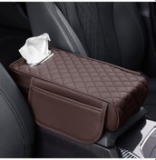 Resim Araba Kolçak Kutusu Yükseltici Ped Genişletilmiş İç Doku Kutusu, Renk: Mocha Kahverengi 