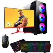 Resim Ramtech Gameload GL10 i7-10700F 32 GB 1 TB+500 GB M.2 SSD GTX1660S 27" Dos Masaüstü Oyuncu Bilgisayarı 