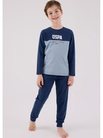 Resim U.S. Polo Assn. U.s. Polo Assn Erkek Çocuk Mavi Pijama Takımı 5274-48769 Mavi 