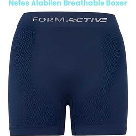 Resim Uniquetrenders Erkek Dikişsiz/seamless Nefes Alabilen Boxer 6 Adet Füme - Lacivert 