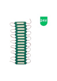 Resim 20 Adet 24 Volt 2 Watt Yeşil Cob Led Modül Ip65 