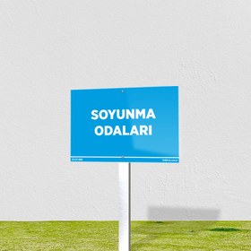 Resim Soyunma Odaları Levhası - 40x60 cm / Kompozit 