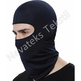 Resim Nevateks Tekstil Motosiklet Scooter Bisiklet Balaklava Maske Siyah 