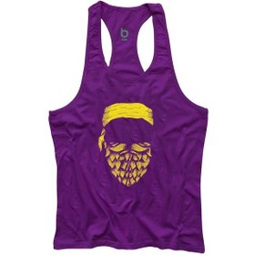 Resim Bluu Arpix Fitness Gym Tank Top Sporcu Atleti Mor 