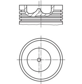 Resim Pıston+segman Std 93.67 Mm Ford Transıt T12 -t15 Turbo 100ps 2.5td 00-01 974f 6k105 Beb 