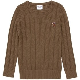 Resim U.S. Polo Assn. Erkek Çocuk Haki Basic Bisiklet Yaka Kazak 50288889-VR027 