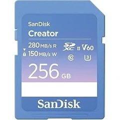 Resim Creator Sdxc Uhs-Ii 256 GB Bellek Kartı, V60, 6k & 4K Uhd, Okuma Hızı, 280 Mb/s'ye Kadar, S 