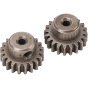 Resim 2 Adet Rc Motor Dişli Seti Kolay Kurulum M0.6 20t Çelik Pinyon Motor Dişlileri 1/12 1/16 Uzaktan Kumandalı Araba İçin 