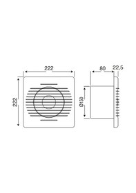 Resim Mutlusan ME-FAN 150 Banyo Tuvalet Aspiratörü 001 211 000150 00 00 