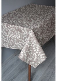 Resim Elyaf Silinebilir Pvc Muşamba Masa Örtüsü 1248-1 Ketendal Kahve 