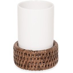 Resim Basket Diş Fırçalık, Tezgah Üstü - Porselen/kahve Kahve 