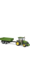 Resim Bruder John Deere 5115M Traktör Ve Römork - BR02108 Detaylı Oyuncak Araç 58.5x12.7x16 cm 