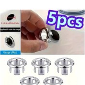 Resim Trendooze 5 Adet Lavabo Ve Küvet Tıpası 22-24mm Delik Çapı Sku 5pcs Ring Sunshine022 