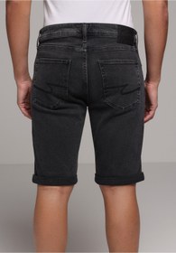 Resim Colin's Straight Fit Düşük Bel Düz Erkek Black Denim Jean Şort 