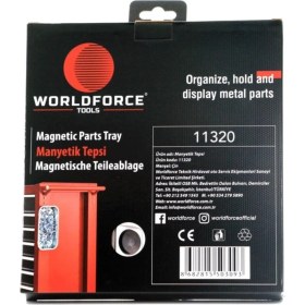 Resim 290X270MM Manyetik Alet Tutucu Paslanmaz Tepsi, Dayanıklı ve Pratik Kullanım Sağlar. 