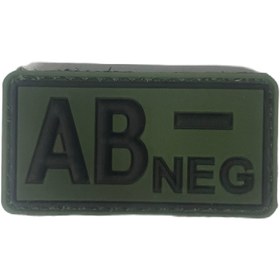 Resim eser askeri malzeme AB- negatif yesil kan grubu peç arma 