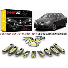 Resim FEMEX Volkswagen Jetta Mk5 Led Iç Aydınlatma Ampul Seti Parlak Beyaz 