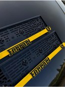 Resim Ferrari Plakalık 2'li Oto Araba Aksesuar 2 Adet Plakalık Universal 