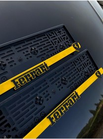 Resim Ferrari Plakalık 2'li Oto Araba Aksesuar 2 Adet Plakalık Universal 