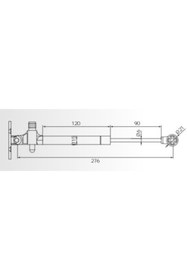Resim Hafele Runa Gazlı Piston Amortisör Frenli 60N 