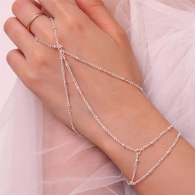 Resim Şık Bohem Tarzı Bakır Boncuk Zincir Bileklik - Ayarlanabilir, Zarif Tasarım Günlük Kıyafetler ve Özel Günler İçin, Her Gün Takı|Şık Aksesuar|Bakır Boncuk Bileklik 
