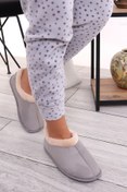 Resim Wordex Uc 045 Yumuşak Taban Ev Içi Yünlü Kışlık Ev Pandufu Ev Ayakkabısı 