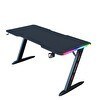 Resim Karr Gaming Thunder RGB Aydınlatmalı 140×60 Siyah Tabla Oyuncu Masası 