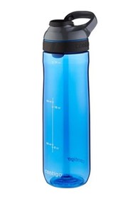 Resim Contigo Cortland Tek El Bas İç Kapaklı Su Matarası 720ml - Mavi 