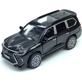 Resim Gerçekçi Arazi SUV Model Araba - Siyah Plastik ve Metal Alaşımlı Koleksiyonluk Oyuncak Detaylı Tasarım, Güneş Tavanı ve Arka Spoyler ile - Ev Dekoru veya Hediye için Mükemmel, Ev Dekorasyonu Öğesi | Şık Tasarım | Plasti 