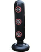 Resim Homyl Şişme Boks Torbası Karate Uygulaması İçin İç Siyah Siyah 