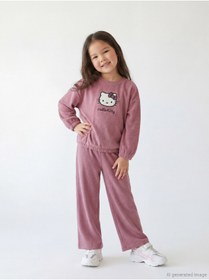 Resim LC Waikiki UZG STORE'dan Stil Sahiplerine Hello Kitty Nakışlı Kız Çocuk Sweatshirt ve Eşofman Altı 