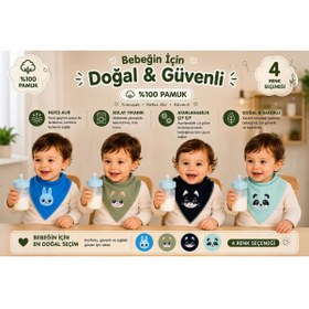 Resim DAPSEE MAMA ÖNLÜĞÜ %100 PAMUK ORGANİK KIZ VE ERKEK ÇOCUK MAMA ÖNLÜĞÜ 