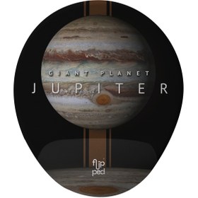 Resim Flipped Jupiter Bilek Destekli Mousepad 