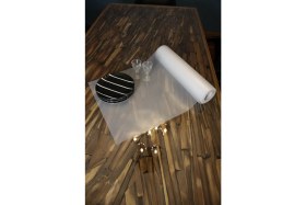 Resim EC Shop Wiesmann 45CMX10 Metre Şeffaf Hasır Desen Raf Örtüsü Dolap ve Çekmece Içi Kaymaz Kaydırmaz Örtü 