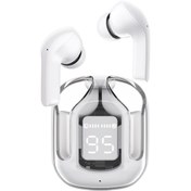 Resim ACEFAST T6 Bluetooth 5.3 Kulaklık, Kristal Kulaklık, TWS Kablosuz Kulaklık, 4 Mikrofon, 25H Pil, Şeffaf LED Gösterge, ENC Gürültü Önleyici, Hi-Fi Stereo, Buz Mavisi 