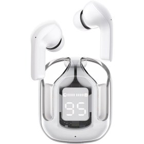 Resim ACEFAST T6 Bluetooth 5.3 Kulaklık, Kristal Kulaklık, TWS Kablosuz Kulaklık, 4 Mikrofon, 25H Pil, Şeffaf LED Gösterge, ENC Gürültü Önleyici, Hi-Fi Stereo, Buz Mavisi 