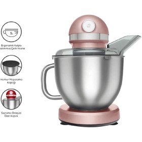 Resim Genel Markalar Orginal Mastermaid Chef Pro Çift Kollu Stand Mikser Rosegold 1750 W 