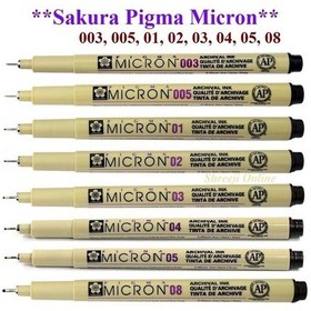 Resim Sakura Pigma Micron Teknik Çizim Kalemi 8'li Set 