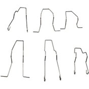 Resim Far Dip Dipped Beam Far Ampulü H1 H4 H7 İçin Ampul Tutucu Yay Klipsleri 