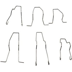 Resim Far Dip Dipped Beam Far Ampulü H1 H4 H7 İçin Ampul Tutucu Yay Klipsleri 